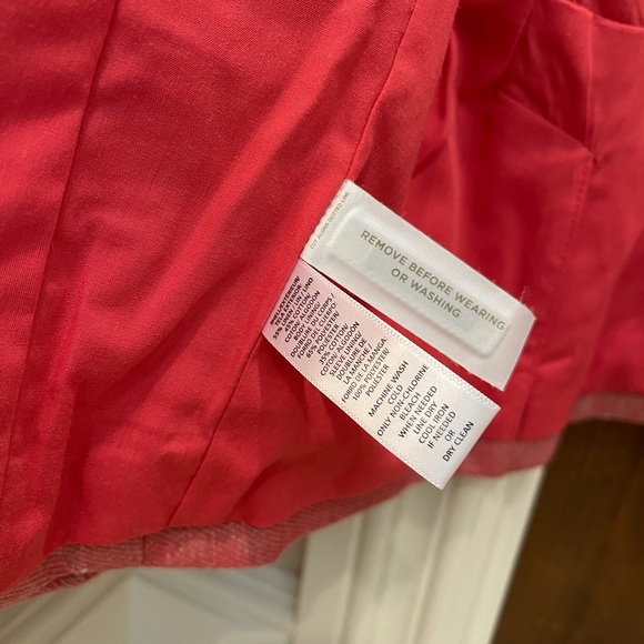 Loft salmon pink linen blazer NWT Sz 2 - Picture 8 of 8